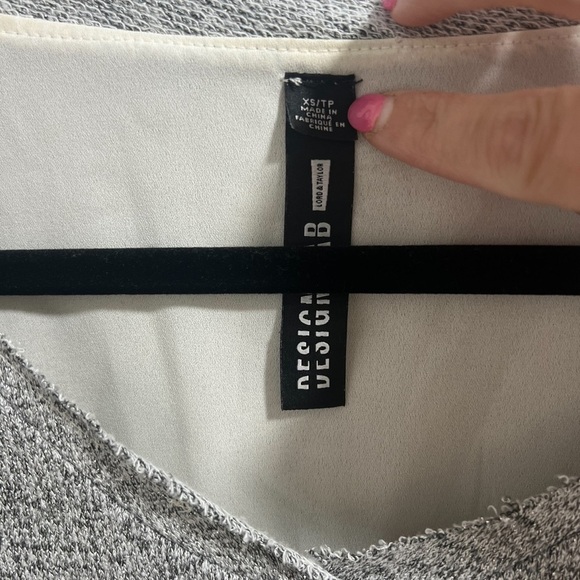 Design Lab Long Sleeve Layered Sweater Top XS - Picture 2 of 5